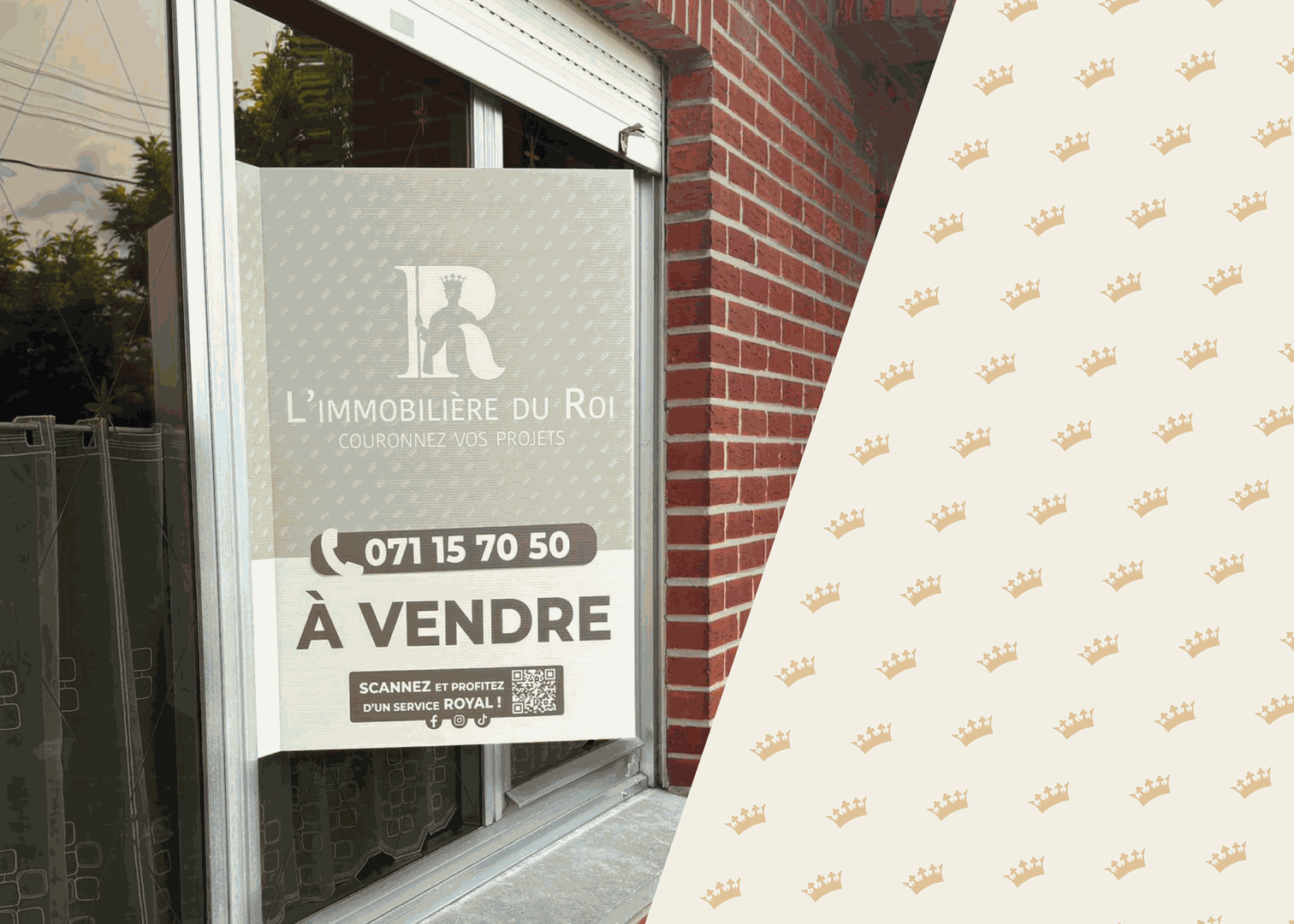 Supports de communication imprimés pour L’Immobilière du Roi