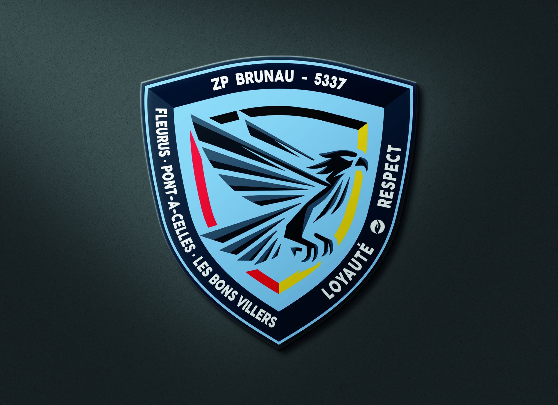 Logo Zone Police Brunau conçu par Doox Studio