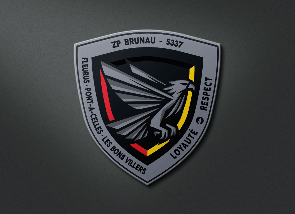 Logo Tactique Zone Police Brunau conçu par Doox Studio