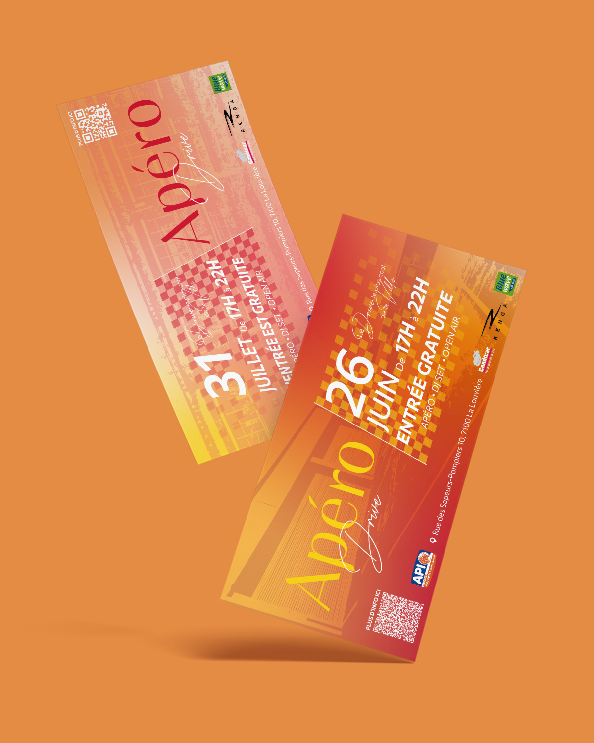 Flyers promotionnels Apéro Drive design moderne