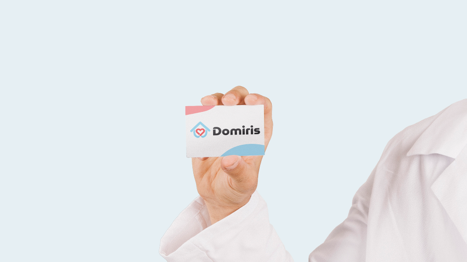 Carte de visite Domiris – logo et identité visuelle professionnelle