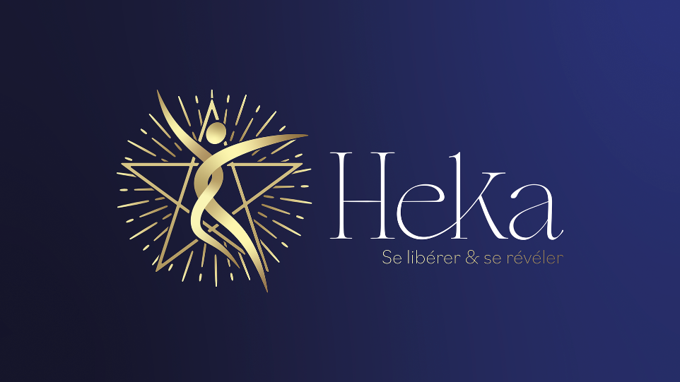 Logo Heka – identité visuelle pour thérapeute en libération émotionnelle