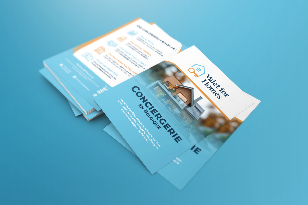 Flyer Valet for Homes – création graphique sur mesure